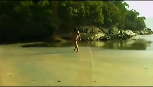 Hot sexy brunette ride a nice solid cock outdoor