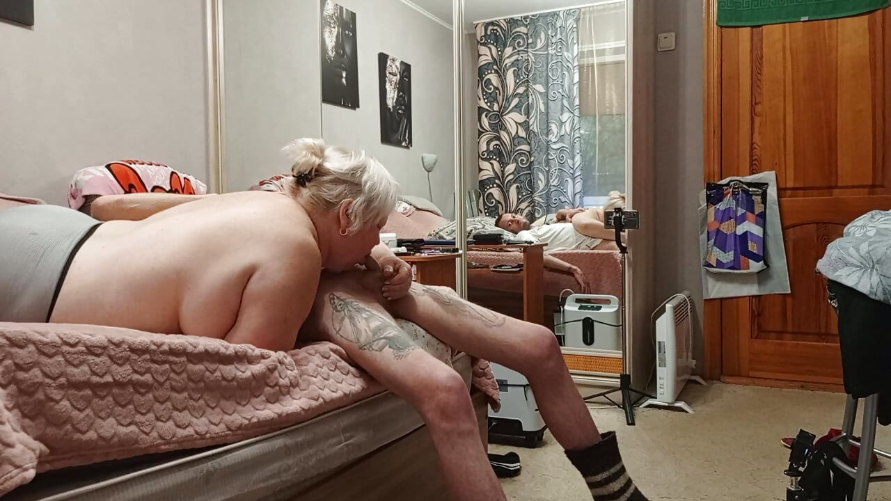 Fucked my stepmom in her mouth and cum deep in her throat with hot cum