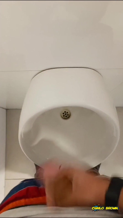 Powerful moment from "Big Dick Latino Risky Jerking Off In The Mall's Public Bathroom Got Caught And Touched Multiple Times"