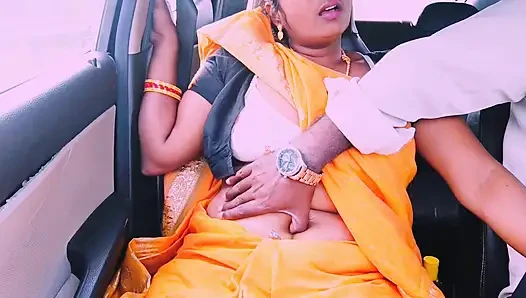 Desi saree maid car sex Telugu dirty talks.