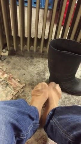 Wellington Boots and jeans