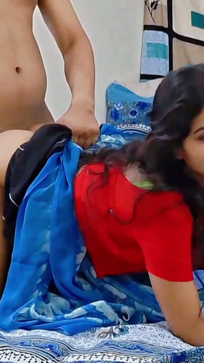 Newly Married Hottest Indian Desi Bhabi Fucking with Her Husband's Younger Stepbrother in Doggy Style | Clip 1