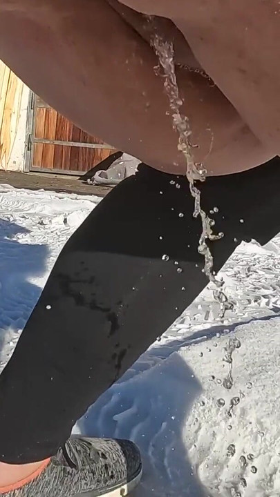 Jaw-dropping moment from "Snow bunny PISS DESPERATION Austrian Mountain View"