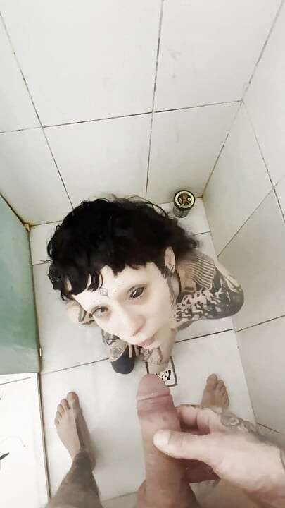 Tattooed Slut Never Stops Halfway Every Drop, Every Time, All the Piss