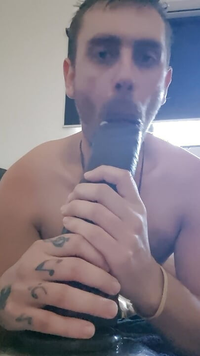 Bbc dildo suck and dirty talk