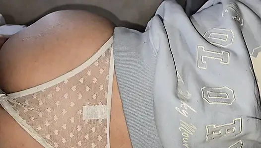 My sister-in-law gets fucked while we're alone in the room