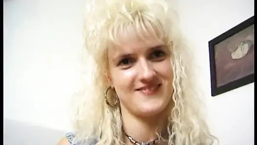 Blonde german MILF in solo act