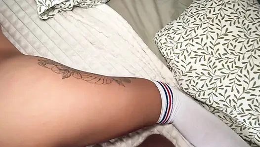 My stepsister is ignoring me while playing on her phone. I'm gonna fuck her for that