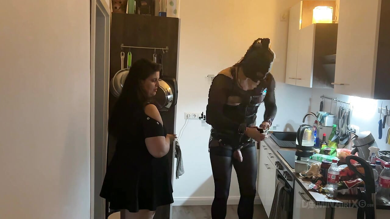 Kitchen Fisting Frenzy - Mature Sluts Stretched Wide Open