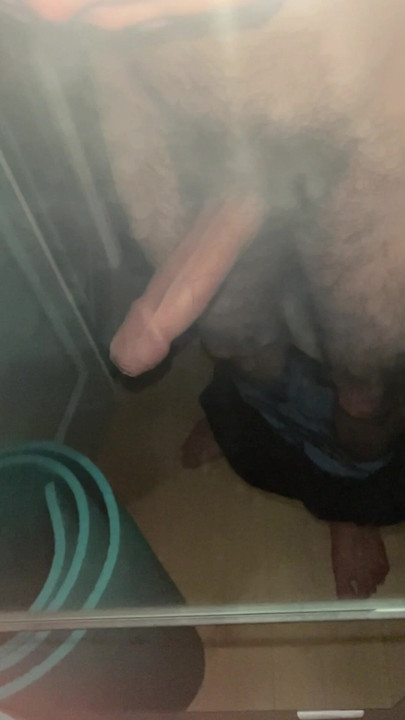 Throbbing uncut Dick of young horny teen loves to dance