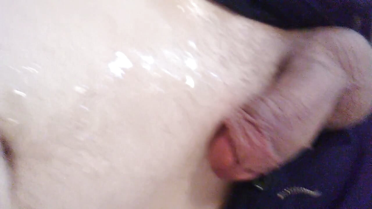 Soaked with My Own Transwoman Cum All Over My Stomach and Hand
