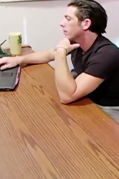 Beguiling Lady in White Lingerie Dances on His Work Desk Until He Succumbs to Her