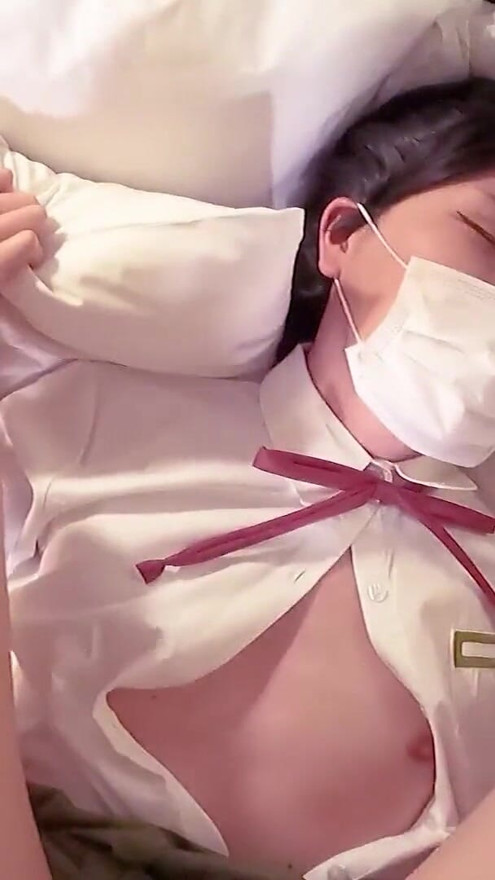 Suzume, School Uniform Ladyboy Get Fucked, Japanese Hentai Crossdresser Cosplayer | Clip 1