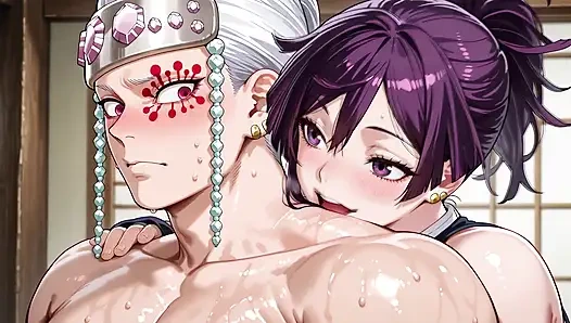 Uzui (KNY) x Yuzuriha (Hell’s Paradise)