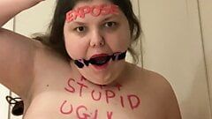Fat pig slut exposed humiliation