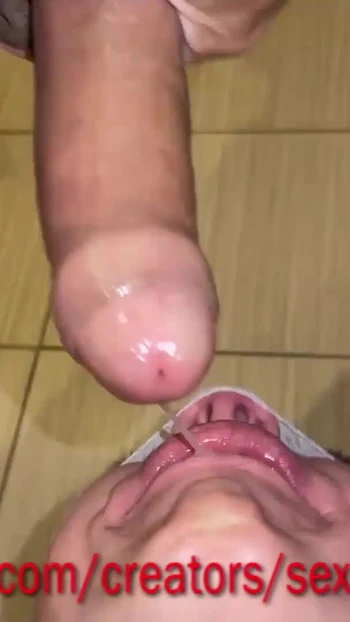 Must-see moment from "Blonde bitch Lily is fucked hard deep in the throat and she licks Clenotano's ass.Cum brutally on the"