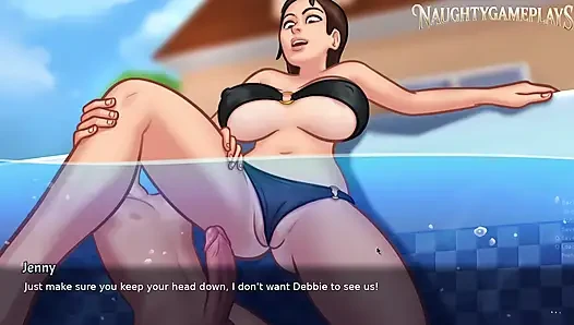 Sarapan berubah menjadi seks dengan air mani di pantatnya - summertime saga 43 oleh darkcookie - 3d game