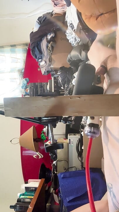 handy stroker fun with masterbating my cock