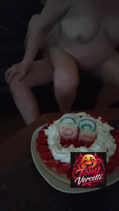 She makes a birthday wish for her 62nd birthday.