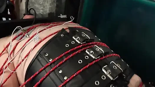 Elektro-Melken mit Der Venus 2000 in Bondage