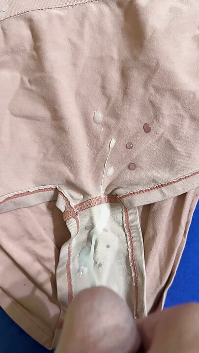 Cum on wife’s panties 45