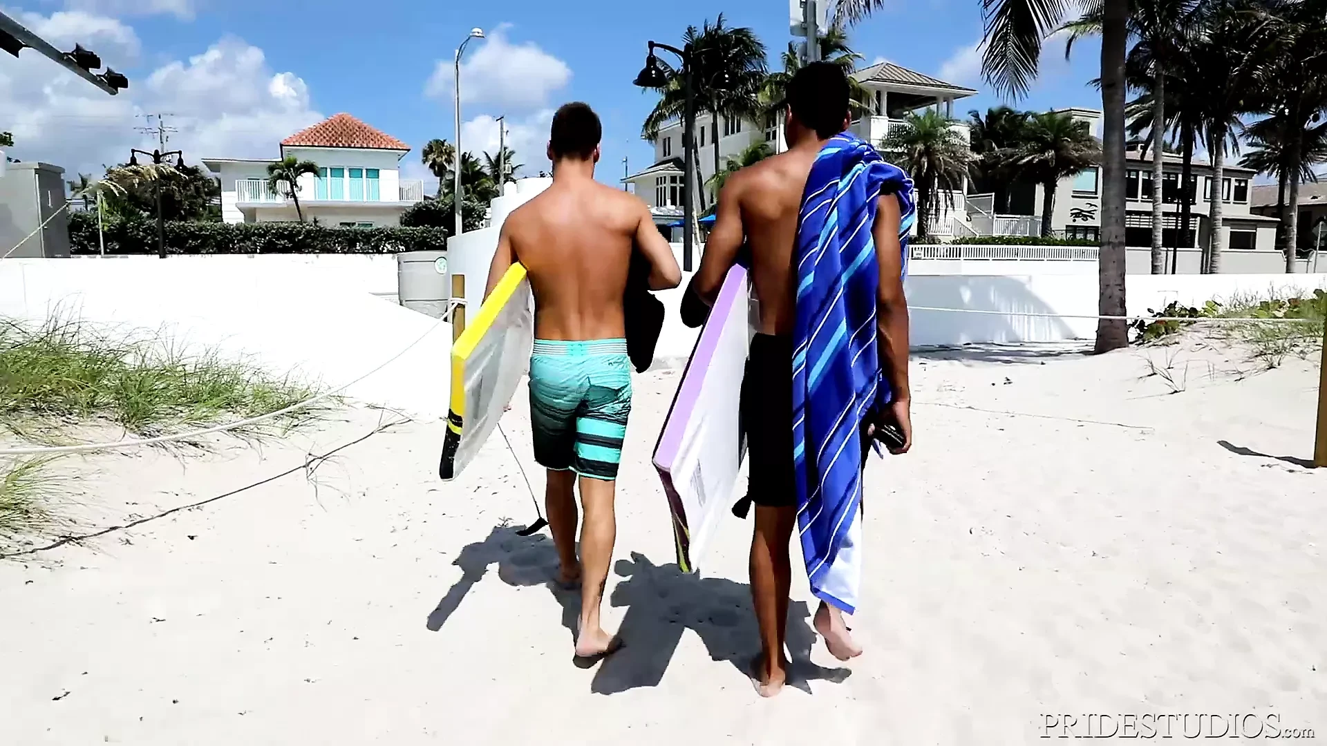 DylanLucas Latino Surfer Hunk Tops His Buddy in Cabana
