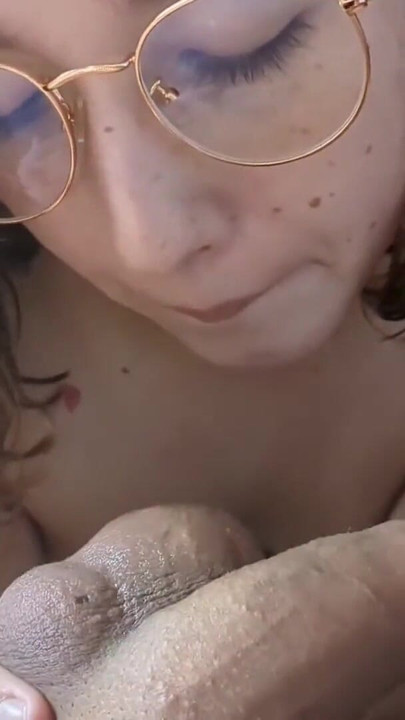 Thrilling moment from "This Is How I suck my boyfriend friends balls and make him cum"