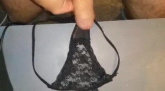 cumming in my daughter in laws lacy black thong