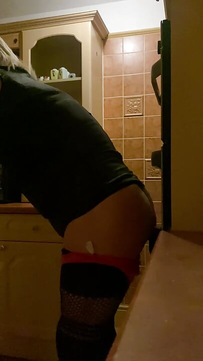 女装子クソデカい黒いディルド