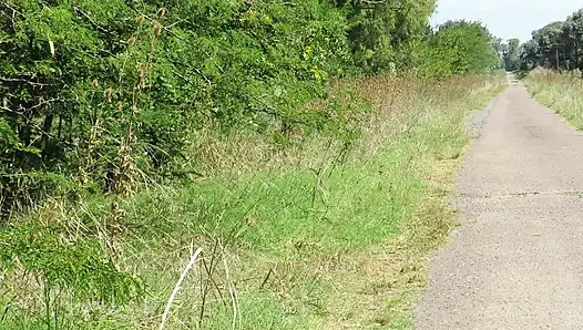 Patricia undresses under the summer sun