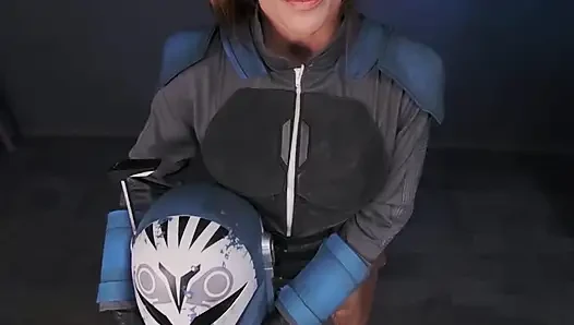 Vrcosplayx sophie locke sebagai bo katan menantangmu, siapa yang muncrat duluan akan memerintah mandolore bagian 1