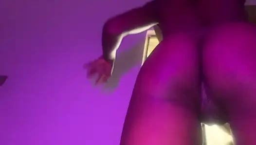 Hot ebony  shows of her twerking skills POV close up part 1