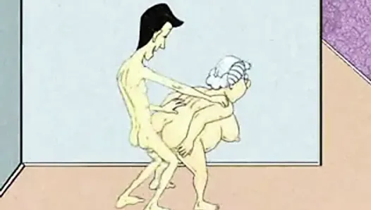 Сексуальная анальная бабушка и сквирт! анимация!