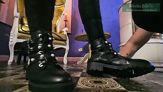 Моника Шмидт, Ультимативная Инструкция По Унижению И Дрочке, Поедание Спермы Из Сапог