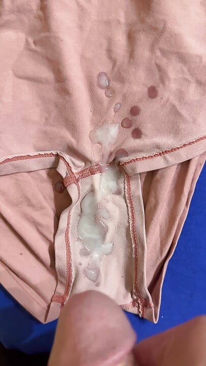 Cum on wife’s panties 45