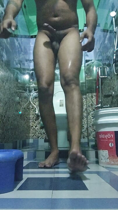Indian boy sexy cock bathroom nude show