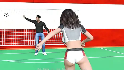 Neben dem platz: ex-fußballspielerin und ein paar mädchen ep 8