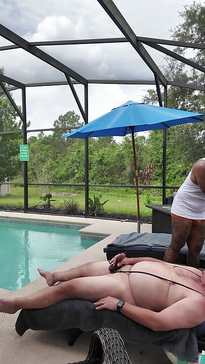 Taking Care of Allen by the Pool