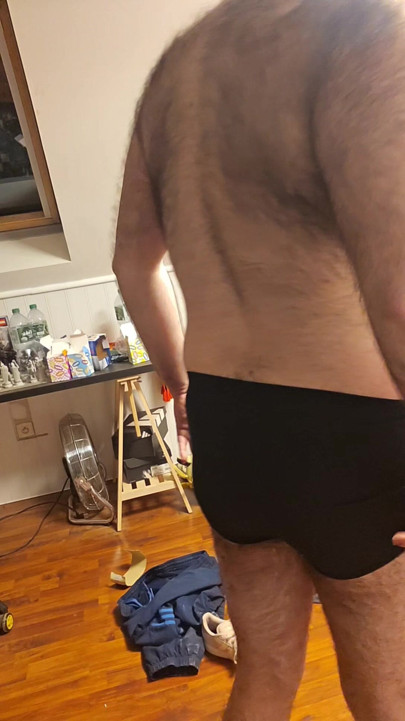 Hairy boy ass
