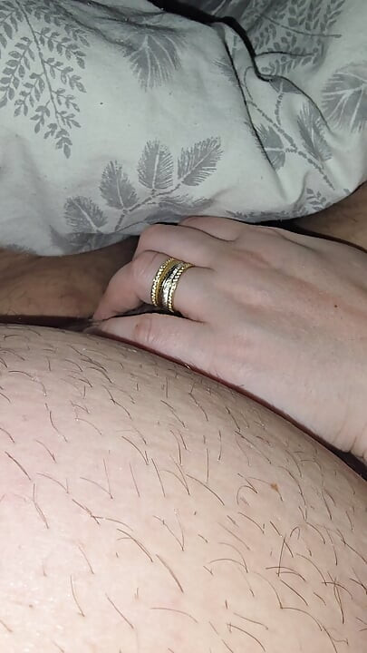 Latin ste pmom surprises step son with a handjob while watching a movie