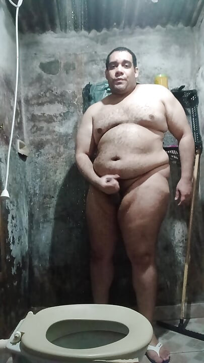 My cousin-in-law caught me jerking off in the shower and came in her ass