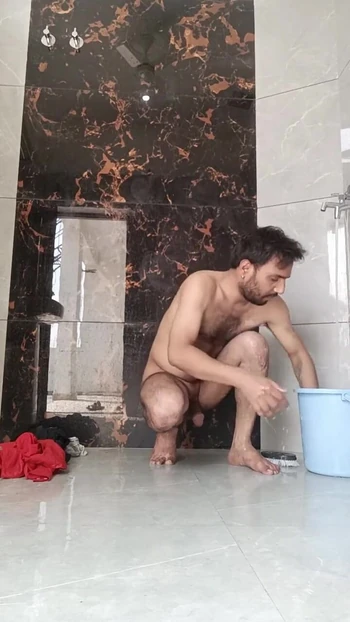 Jaw-dropping moment from "Desi young boy enjoy washing underwear and enjoy masterbation"