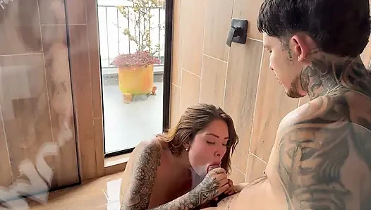 Caught cheating on my husband's cuckold with a handsome young man with a big cock - Sara Blonde