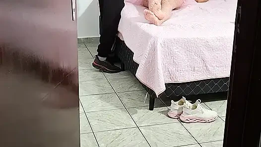 Stepdaughter arrives home from Carnival in the early morning and gives a blowjob.