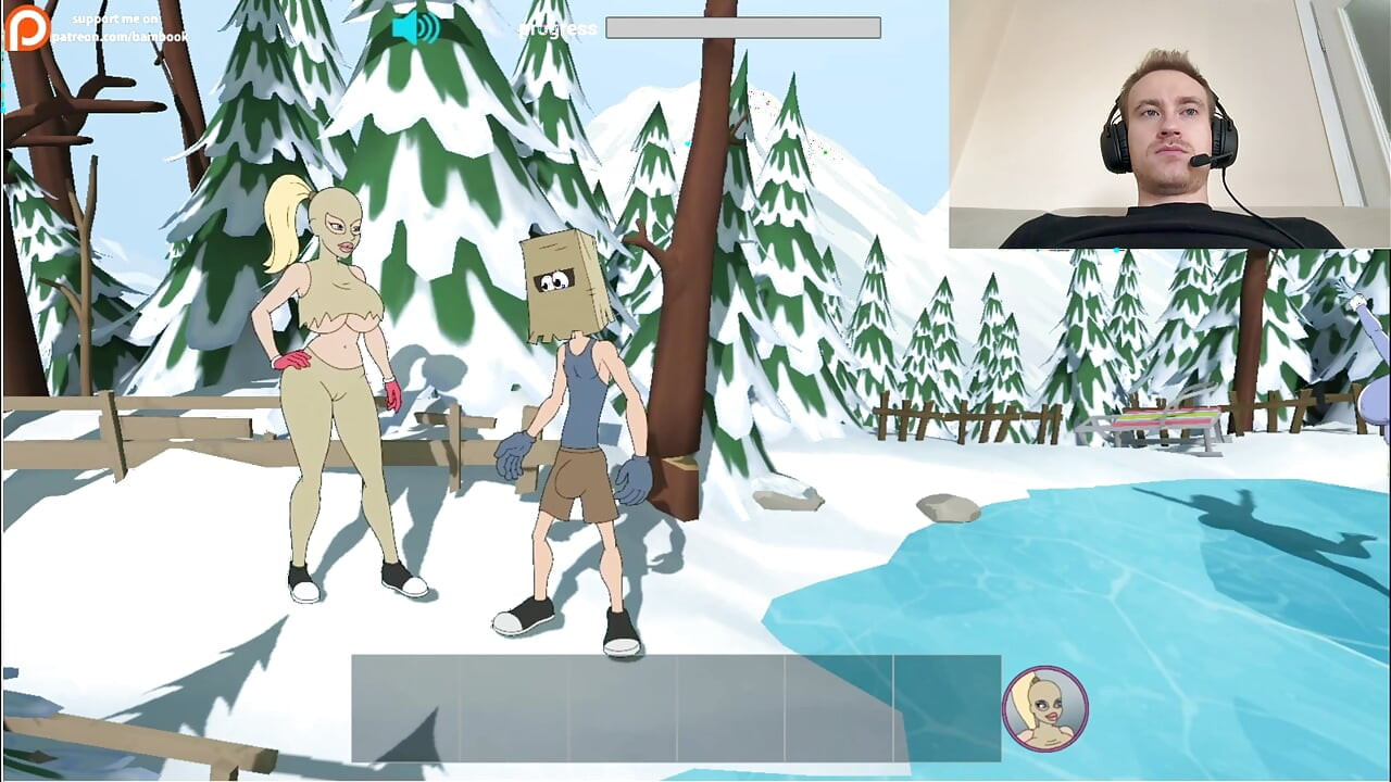 Fuckerman Winter Lovers - Fucked Juicy Woman In Game