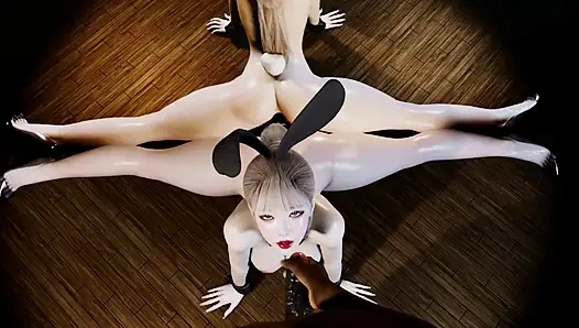 Азиатскую танцовщицу с огромными сиськами 3D обнаженную ее огромную задницу трахнул большой дилдо