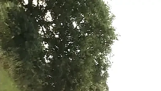 Granny sucks a chunky cock then gets fucked in the bushes