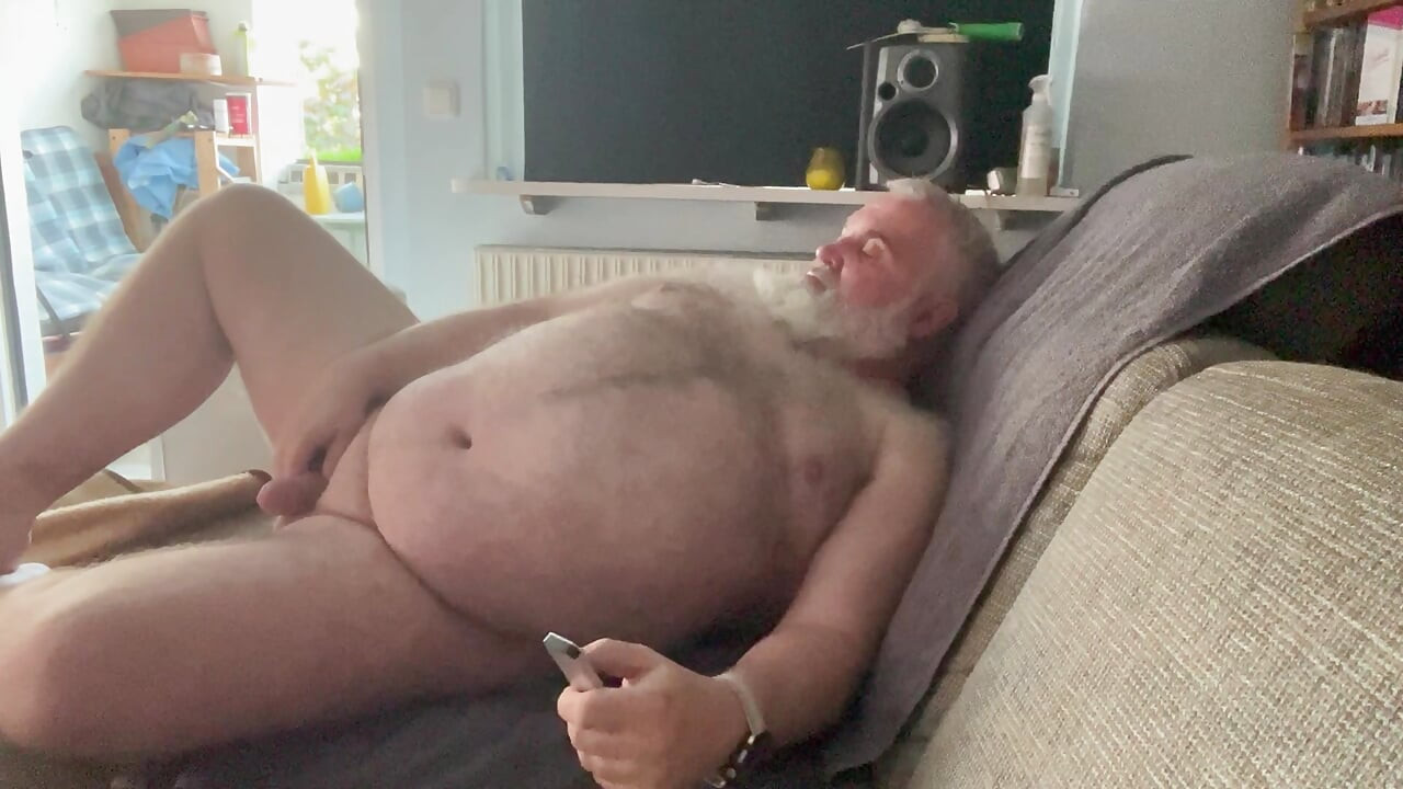 Wanking at the Sofa 5