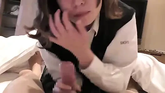 College uniform teen fuck