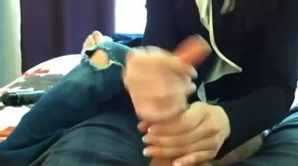 handjob, very good technique, with two hands